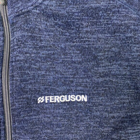 Johnnie-O Tahoe Fleece Vest Men's Medium Admiral Blue Full Zip JMVT1100 - Picture 4 of 14